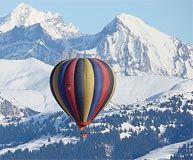 Let balónem v Alpách